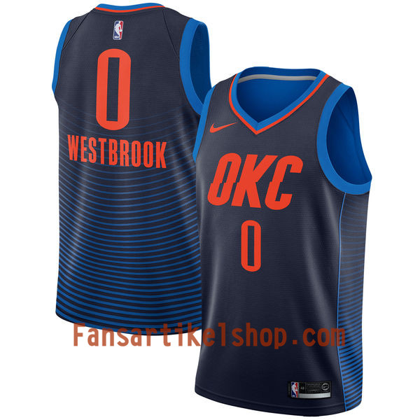 NBA Oklahoma City Thunder Trikot Russell Westbrook 0 Nike 2017-18 marineblau Swingman - Herren NBA Oklahoma City Thunder Trikot Russell Westbrook 0 Nike 2017-18 marineblau Swingman - Herren